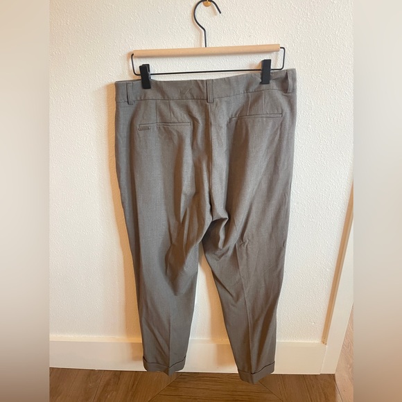 Tahari Grey Straightleg Trouser - Picture 3 of 5